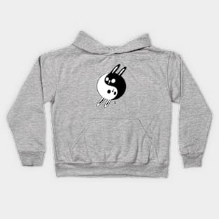 Yin Yang Bunnie Lover Gift Cute Rabbits Kawaii Kids Hoodie